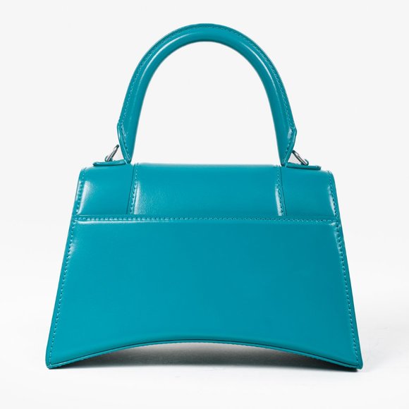Balenciaga Hourglass Small Leather Bag in Teal - Picture 4 of 13